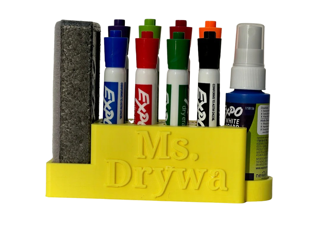 Dry Erase Holder Custom 3D Printing