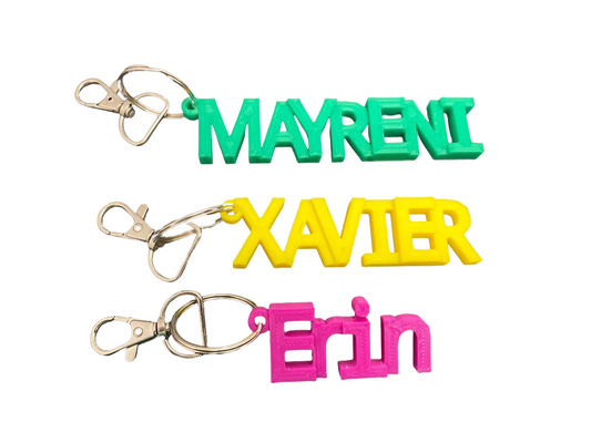 Name Keychains/ Bag Tags