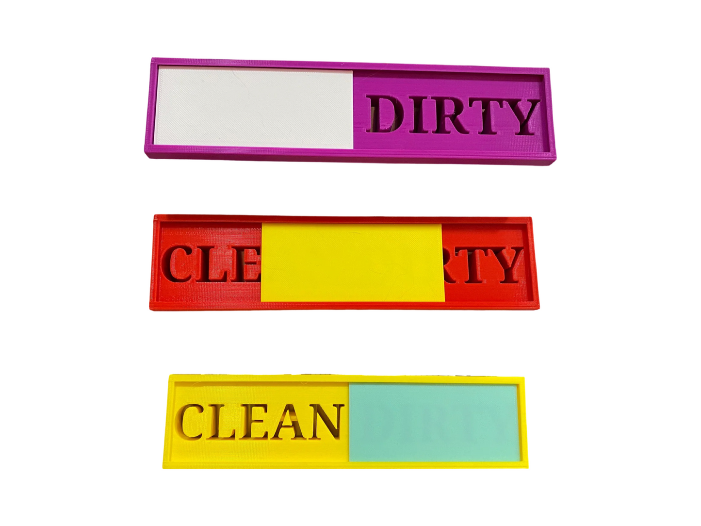 Clean/ Dirty Dishwasher Magnet | Sliding 3D Printed Magnet