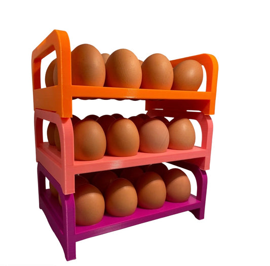 Stackable Egg Holder 3D Printed