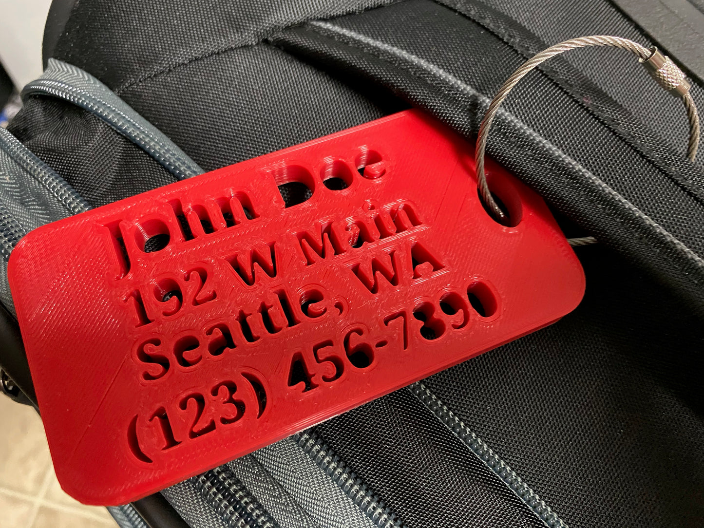 Luggage Tags Custom 3D Printed