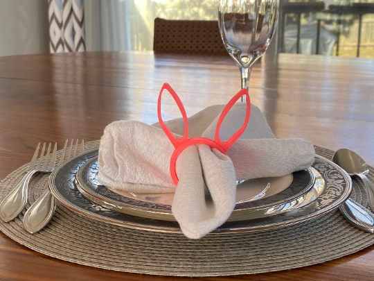 Bunny/Rabbit Ear Napkin Rings | Easter Tableware